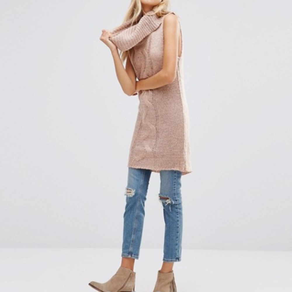 QED London Longline Sweater Dress